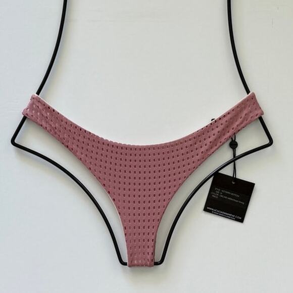 Acacia Swim Ho'okipa Orchid Mesh Bikini Bottom M - Picture 1 of 7